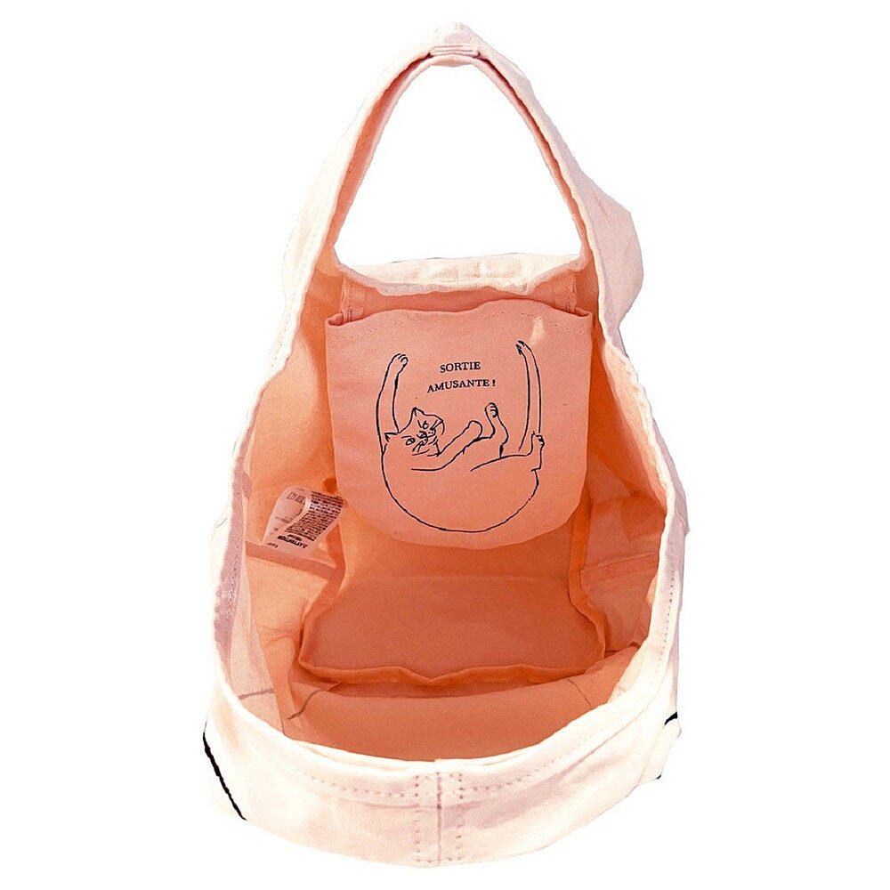 日本直邮ROOTOTE 棉制小尺寸猫图案环保袋 迷你购物袋 [RO3330AW0 - 图2