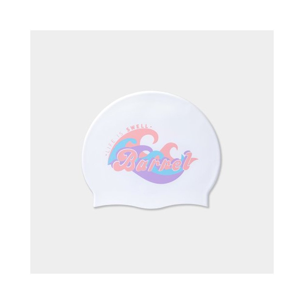 韩国直邮BARREL 女士泳帽SWELL SILICONE SWIM CAP WHITE 50045343 - 图0