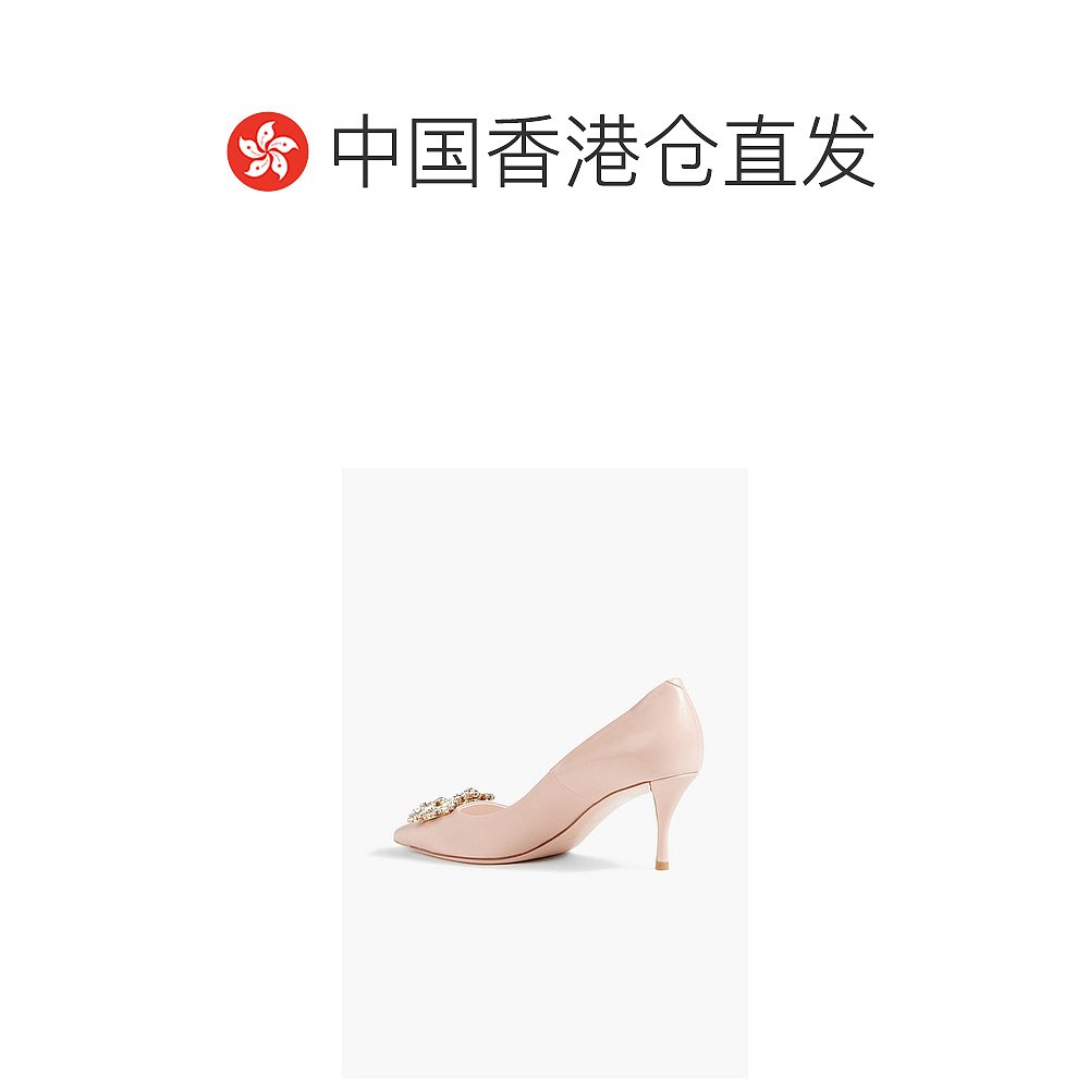 香港直邮潮奢 ROGER VIVIER 罗杰 维维亚 女士 精饰皮质浅口鞋 RV - 图1