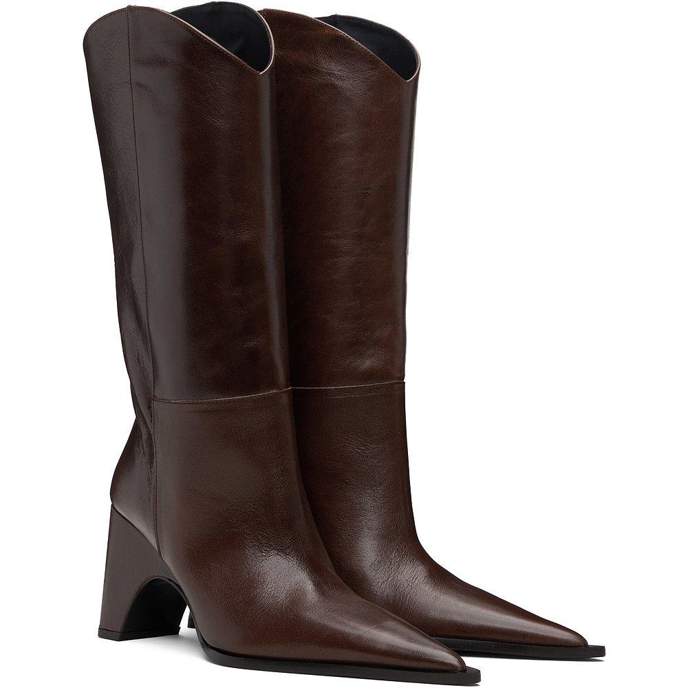 1h可退 香港直邮Coperni 女士 棕色 Bridge Cowboy 高筒靴 COPSH1 - 图2