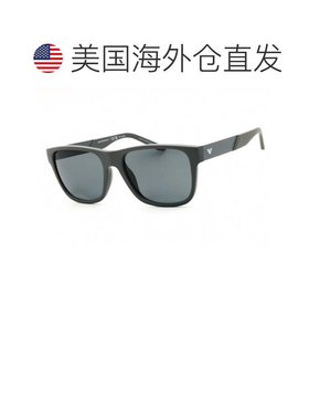 自营emporio armaniEA4243 6245/1哑光灰色/灰色偏光-哑光灰色 美