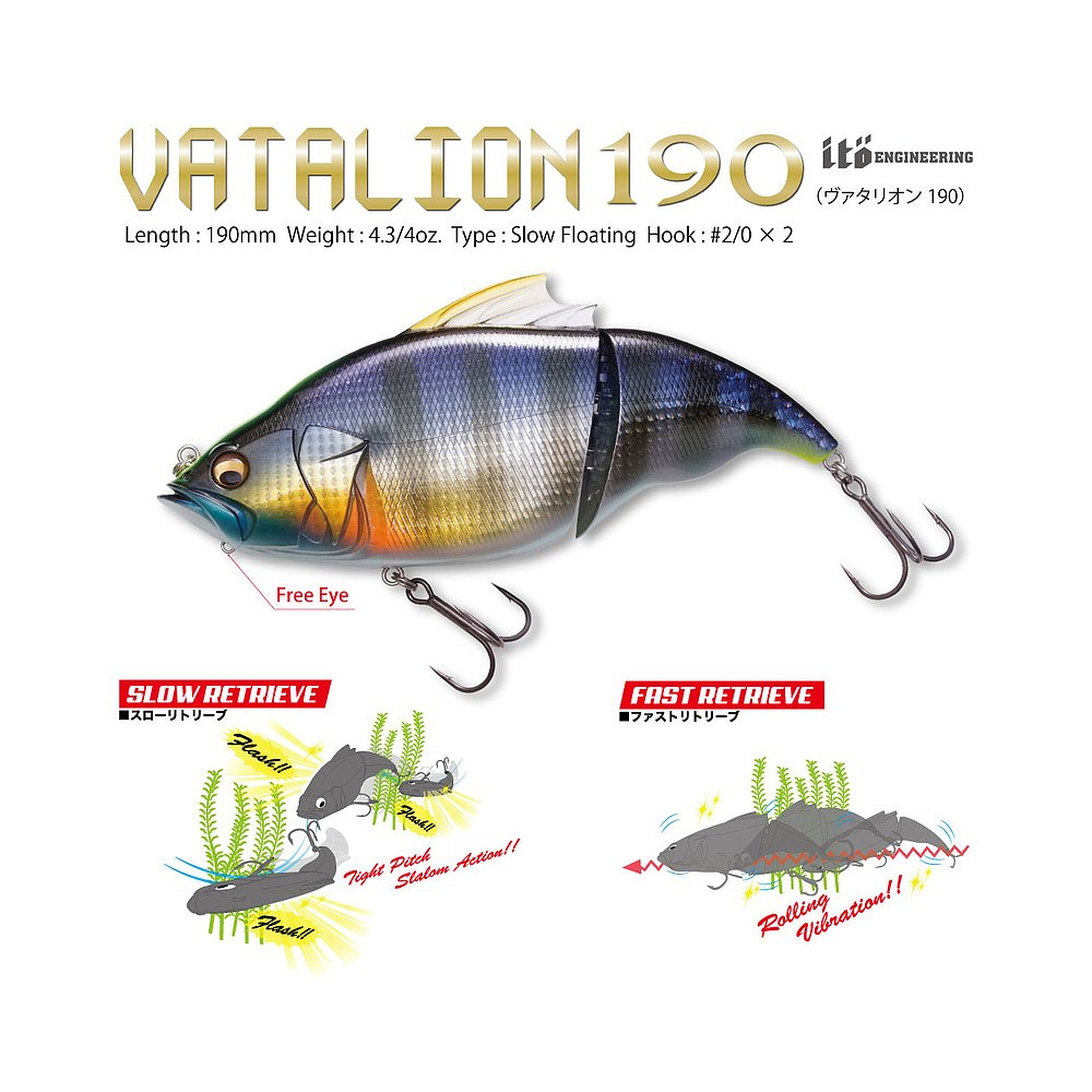 日本直邮Megabass VATALION 190 (SF) 马特老虎 [4] - 图0