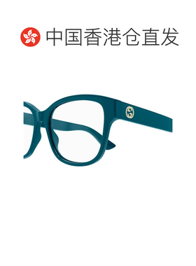 1h可退 香港直邮潮奢 Gucci 古驰 女士 徽标眼镜 GG1340O blue蓝