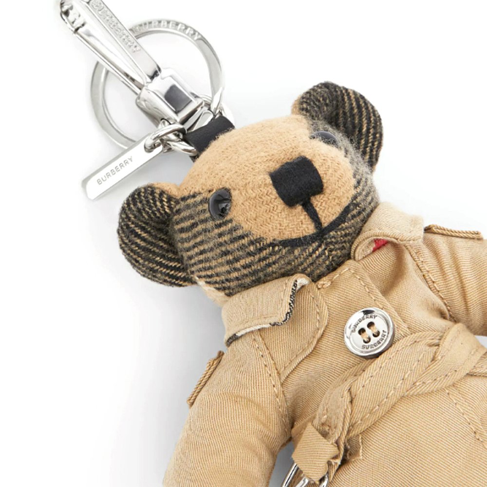 天猫国际海外仓直购Burberry 巴宝莉 Trench 风衣造型 Thomas 泰迪熊吊饰 80271682