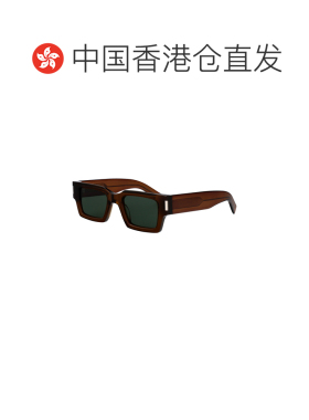 香港直邮SAINT LAURENT 男士眼镜 SL572011 CO 棕色 全框太阳镜