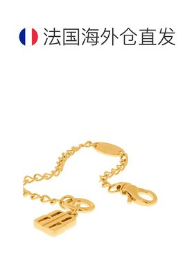 自营欧洲直邮Balenciaga巴黎世家 Nano女士金色黄铜BB吊坠手链