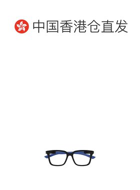 香港直邮GUCCI 男士眼镜 GG1738O004 AW2024 黑色 几何框平光镜