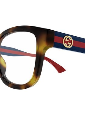 GUCCI 女士眼镜 GG1863O002 SS2025 花色 几何框平光镜