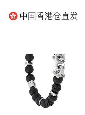 1h可退 香港直邮奢淘 Salvatore Ferragamo 黑色串珠手链 男配饰