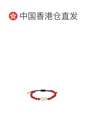 香港直邮VALENTINO 男士手链手镯 YJ0R18ABWB47 CO 红色 徽标手环