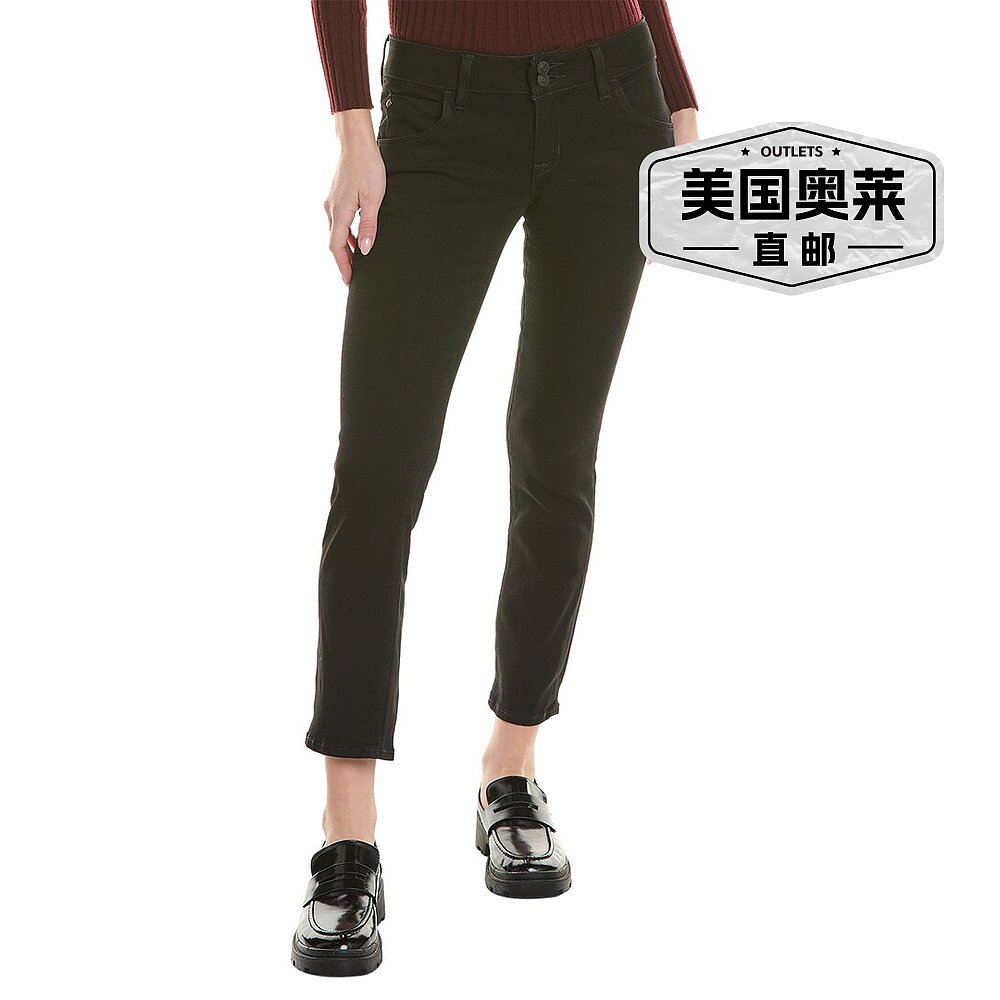 HUDSON Jeans Collin黑色直筒九分牛仔裤-黑色【美国奥莱】直-图0