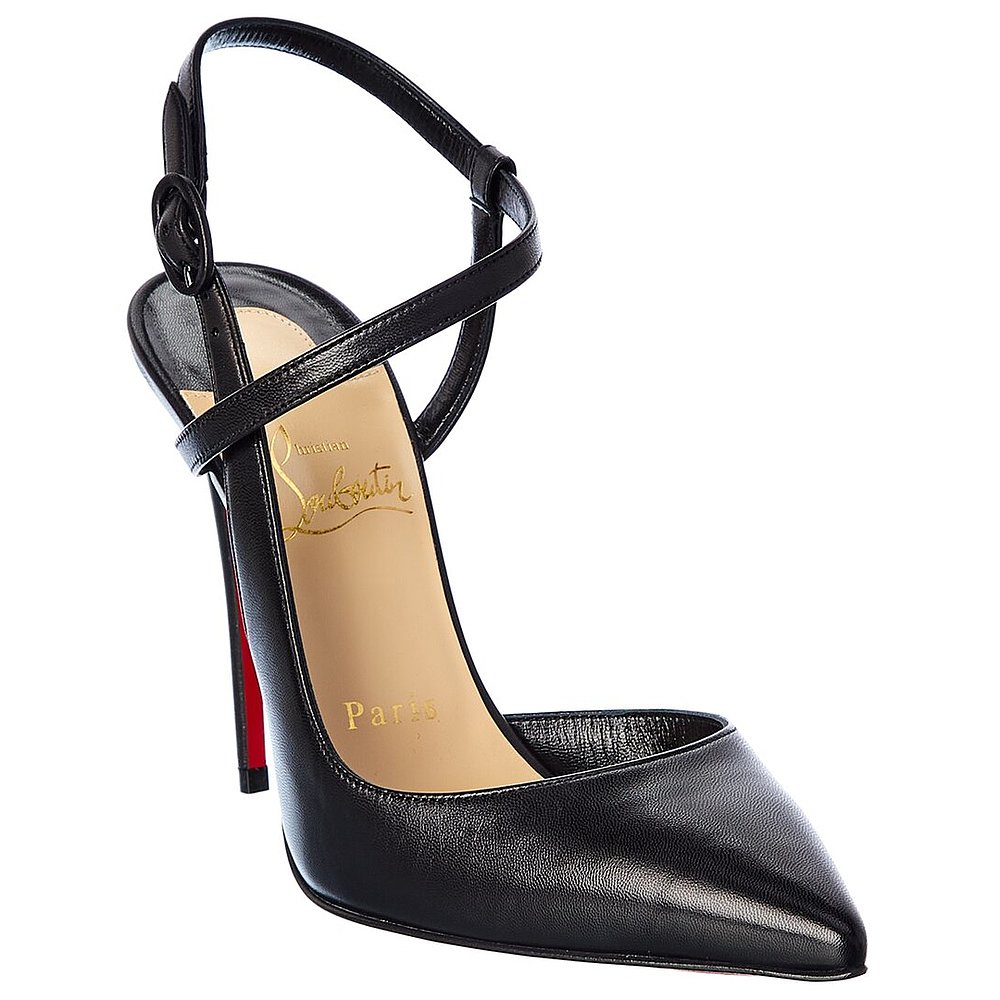 Christian Louboutin Jenlove 100 皮革高跟鞋 - 黑色 【美国奥莱 - 图2