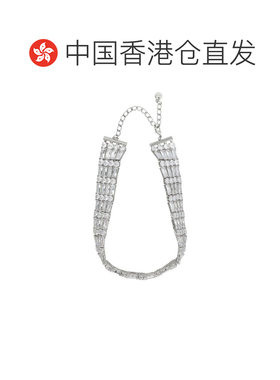 1h可退 香港直邮Self-Portrait 女士 水晶银色短项链 RS26602NSLS