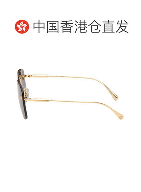 香港直邮versace 范思哲 女士 金色飞行员太阳镜 0VE229610028460