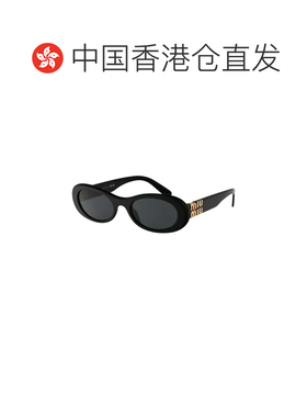 1h可退 香港直邮MIU MIU 女士太阳镜 0MU06ZS1AB5S0 SS2025 黑色