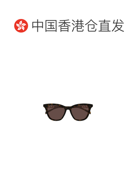 香港直邮GUCCI 女士眼镜 GG2032S002 SS2026 棕色 几何太阳镜古驰