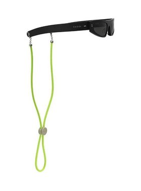 Gucci/古驰 男士黑色金属字母Logo标识飞行员式太阳眼镜