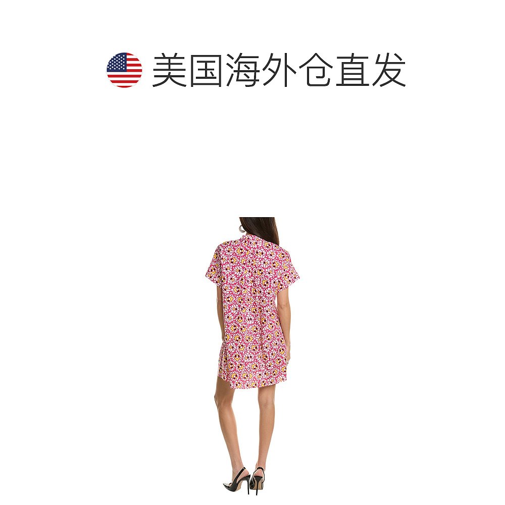 Diane von Furstenberg Fiona迷你连衣裙-粉色【美国奥莱】直-图1