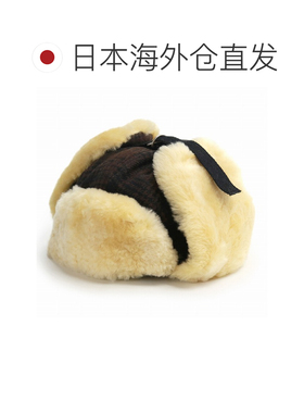 日本直邮Woolrich 男女同款 飞行员帽 防寒 格纹 羊羔毛 皮草 护