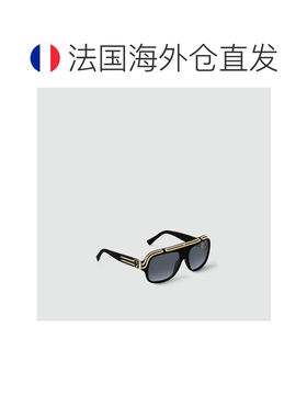 自营1h可退 欧洲直邮LV路易威登 男士黑色醋酸纤维太阳镜正品舒适