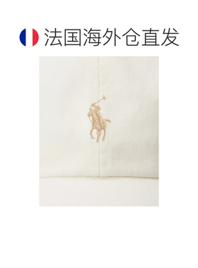 欧洲直邮自营Ralph Lauren拉夫劳伦 女士棉质米色刺绣帽子棒球帽