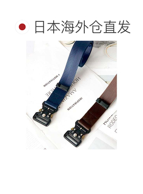 日本直邮无级调节 一键战术尼龙腰带 黑色