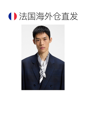 欧洲直邮自营HUGO BOSS雨果博斯 Bandana cm 60x60男士条纹边饰方