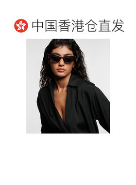 1h可退 香港直邮LOEWE 罗意威 女士 窄款猫眼太阳眼镜 brown棕色