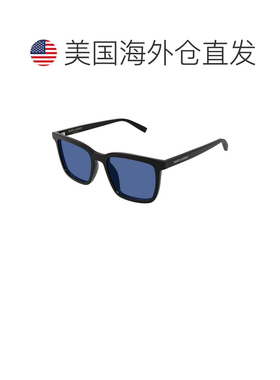 自营saint laurentSl 500方形黑色醋酸纤维太阳镜-蓝色 美国奥莱