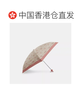 COACH/蔻驰 女士迷你老花花卉印花防紫外线雨伞遮阳伞CAQ30