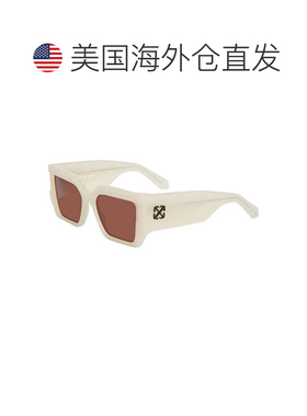 自营Off-White Sunglasses Square Full Rim, White Frame And Da