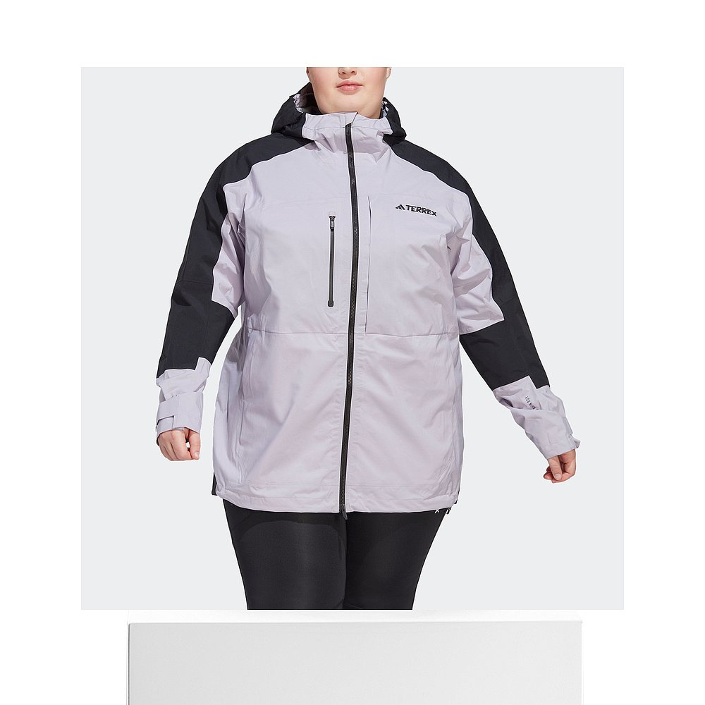 Adidas/阿迪达斯 TERREX Xploric RAIN.RDY 女式登山夹克（加大码 - 图3