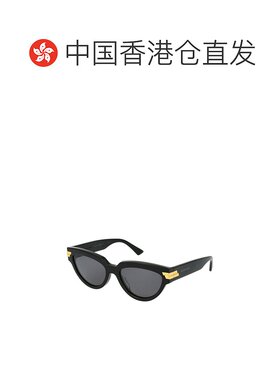 【99新未使用】香港直邮Bottega Veneta 黑色logo太阳镜 BV1035S