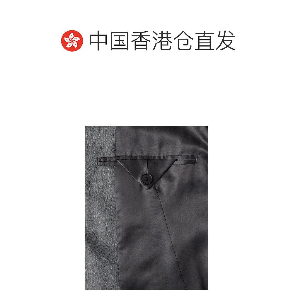 1h可退 香港直邮AURALEE 男士 无结构细条纹羊毛混纺斜纹布西装外,淘宝优惠券,粉丝福利购,淘宝优惠卷