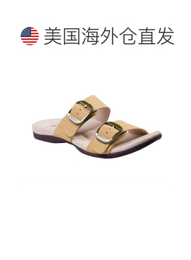 自营Men's Spenco Vista Sandals  Yellow Leather Arch Support