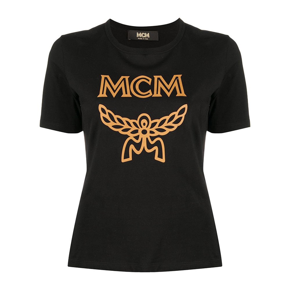 香港直邮MCM/MCM LADY T-SHIRT S|女士logo印花T恤MFTASMM03 - 图2