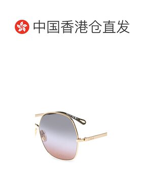 1h可退 香港直邮CHLOÉ 女士太阳镜 CH0282S0004 CO 金色 Sunglass