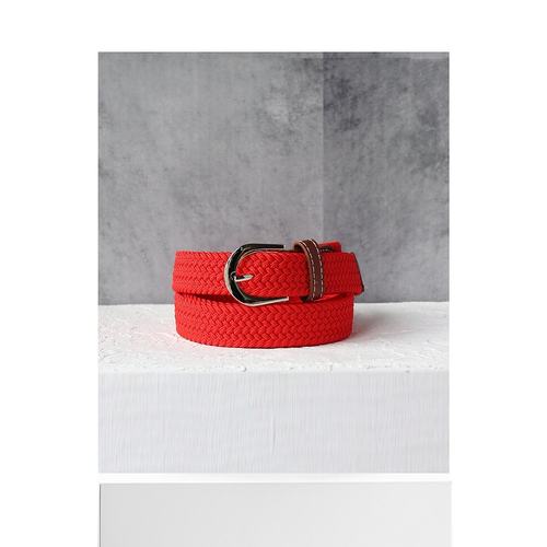 日本直邮florge 无级调节皮革与休闲网眼腰带 FL8218EW04679 腰带 - 图3