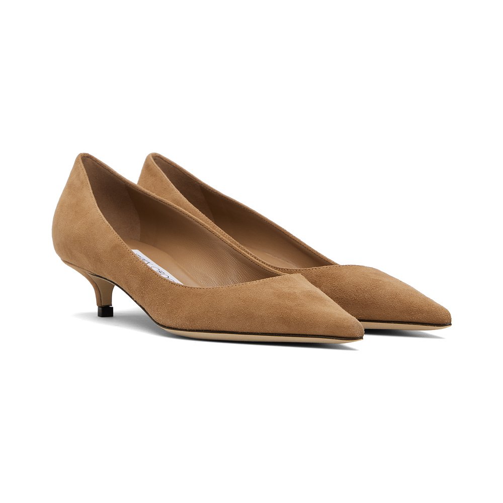 香港直邮Jimmy Choo AMELIATOFFEE AMELIA一脚蹬高跟鞋 - 图0