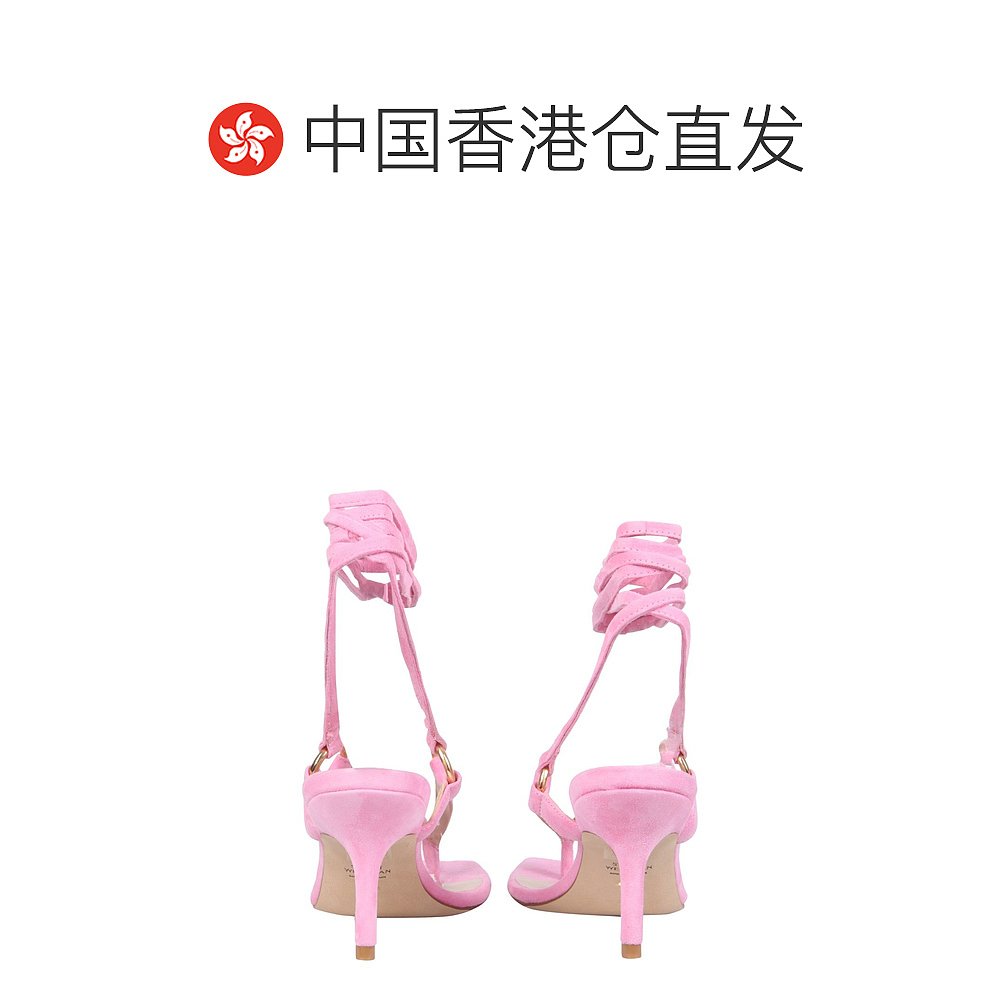 香港直邮STUART WEITZMAN 女士凉鞋 LALITA75SUEDEINDIAPINK - 图1