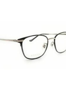 GUCCI 男士太阳镜 GG0864O002 AW2021 黑色 徽标细节平光镜