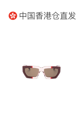 香港直邮alaia 女士 酒红色太阳眼镜 AA0102S002 red红色 舒适时