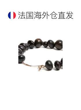 自营欧洲直邮MAX MARA 女士咖啡色金属珍珠项链