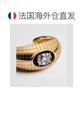 自营欧洲直邮Dior迪奥 Rocks 女士金色金属闪亮水晶手镯