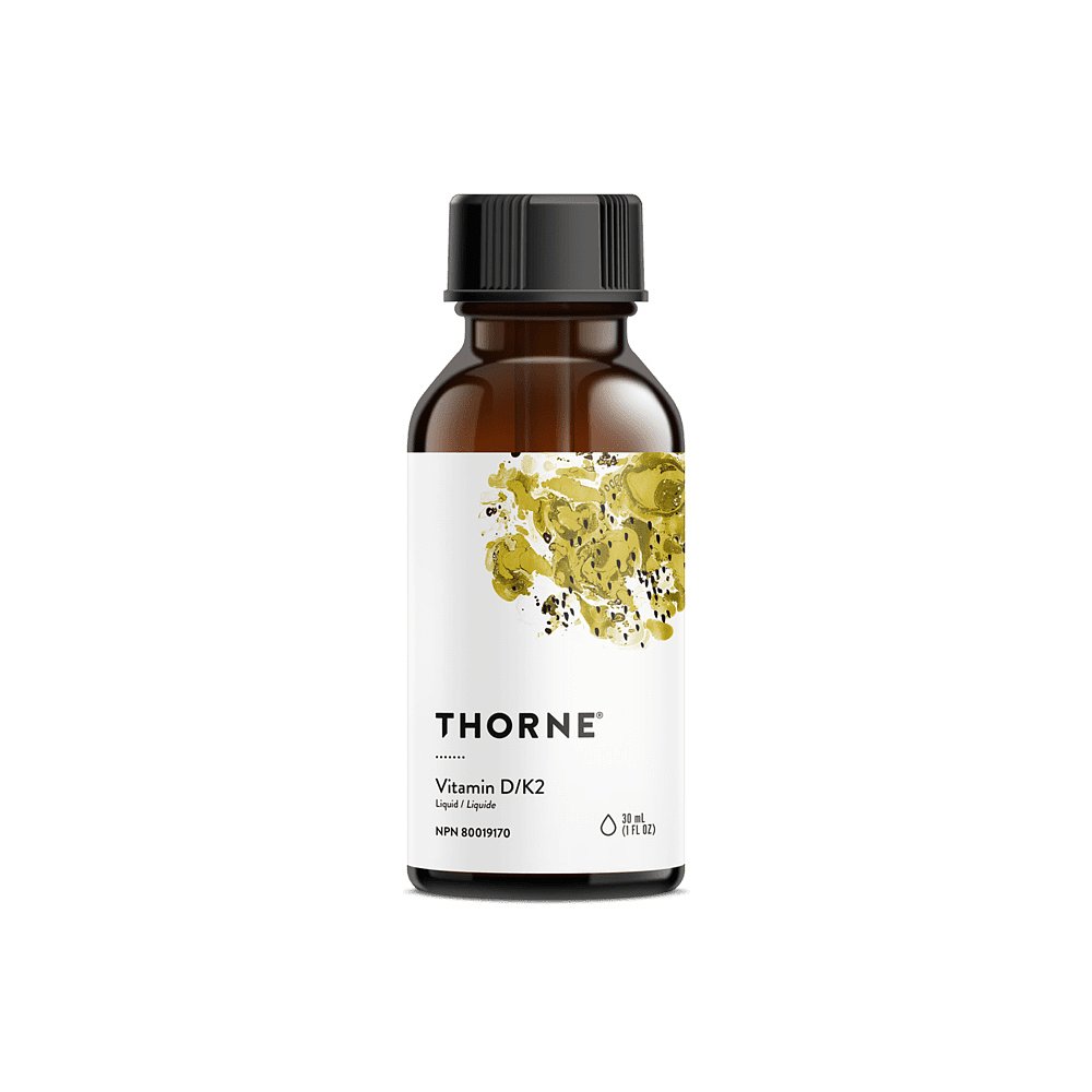 加拿大直邮Thorne Research 维生素 D/K2 液体（30 mL） - 图0