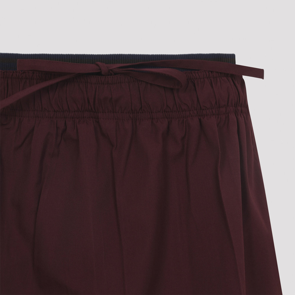 1h可退 香港直邮Prada 普拉达 女士 红色聚酯中长半身裙 P197ZSOO,淘宝优惠券,粉丝福利购,淘宝优惠卷