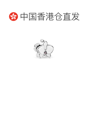 香港直邮PANDORA 潘多拉 White Orchid Charm #792074EN12 白色蘭