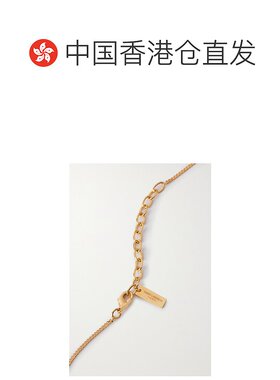 1h可退 香港直邮潮奢 Saint Laurent 圣罗兰 女士 会标金属扭纹吊