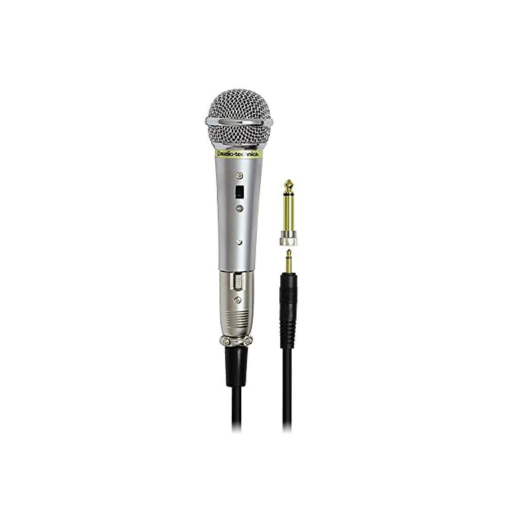 【日本直邮】Audio Technica铁三角动圈话筒麦克风银色附转换插头 - 图0