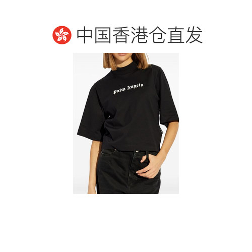 香港直邮PALM ANGELS 女士T恤 PWAA020C99JER0161001 SS2025 - 图1